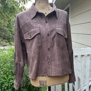 Women's Suede Fringe Jacket